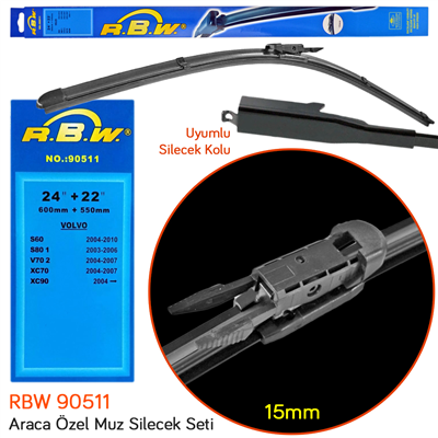 RBW 90511 Volvo V70 2 2004-2007 Ön Silecek Takımı