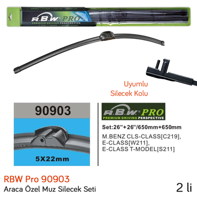RBW 90903 Mercedes E Serisi (W211) 2002-2009 Ön Silecek Takımı