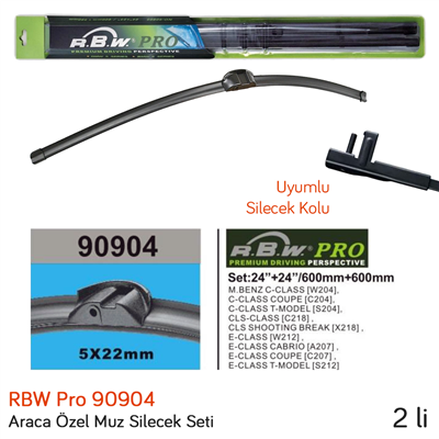 RBW 90904 Mercedes C Serisi Coupe (C204) 2011-2013 Ön Silecek Takımı