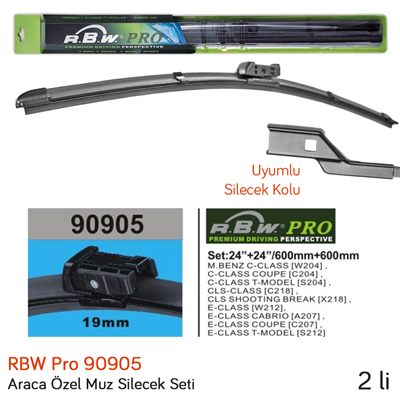 RBW 90905 Mercedes C Serisi (W204) 2013-2014 Ön Silecek Takımı