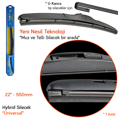 RBW 92722 Hybrid Üniversal 22 inç / 550 mm Silecek