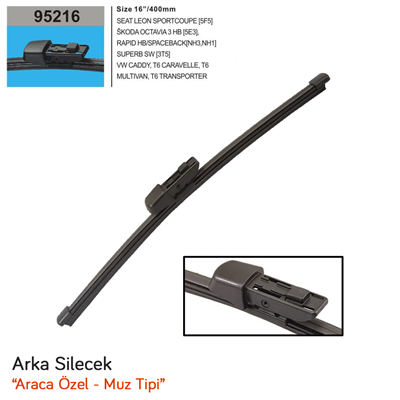 RBW 95216 Skoda Rapid Spaceback 2013- Arka Muz Silecek