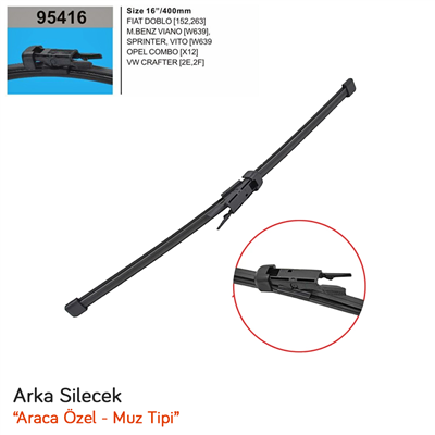 RBW 95416 Volkswagen Crafter 2006-2016 Arka Muz Silecek
