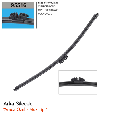 RBW 95516 Opel Vectra C 2005-2008 Arka Muz Silecek