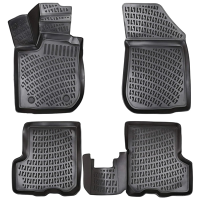 Rizline Dacia Sandero 2007-2020 (Konsol Arkası Bardaklık Var) 3D Havuzlu Paspas