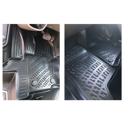 Rizline Ford Custom 2012-2023 (Otomatik-Şoför+2 Yolcu) Ticari Ön 3D Havuzlu Paspas