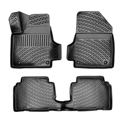 Rizline Hyundai İoniq 5 2021+ (Hareketli Orta Konsol Arka Tarafta) 3D Havuzlu Paspas