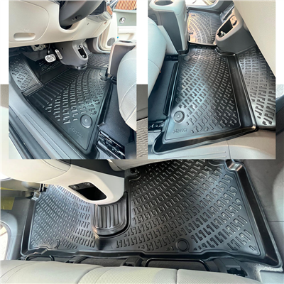 Rizline Hyundai İoniq 5 2021+ (Hareketli Orta Konsol Ön Tarafta) 3D Havuzlu Paspas