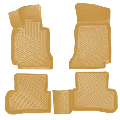 Rizline Mercedes C Serisi (W205) 2014-2020 3D Havuzlu Paspas - BEJ