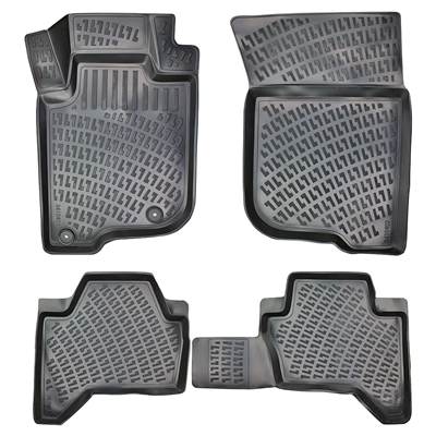 Rizline Mitsubishi L200 2019-2023 (Premium-Tornado-Storm) 3D Havuzlu Paspas