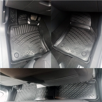 Rizline Skoda Karoq 2017+ 3D Havuzlu Paspas