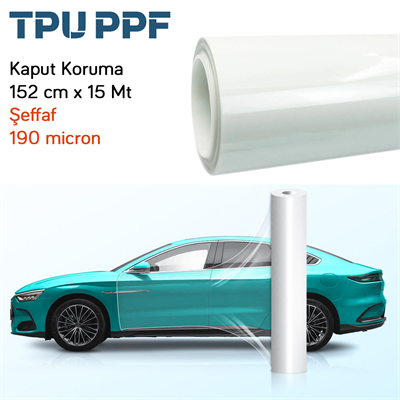 Sarpro PPF Kaput Koruma Folyo TPU Şeffaf 152 cm x 15 mt 190 micron/7,5 mil X75 SRP.PPF.001
