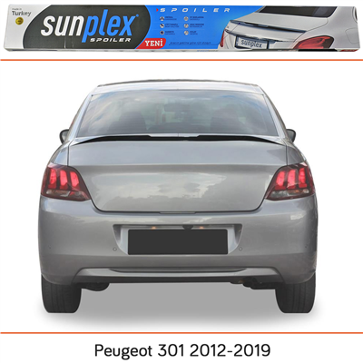 Sunplex Peugeot 301 2012-2020 Spoiler Bagaj Çıtası Piano Black