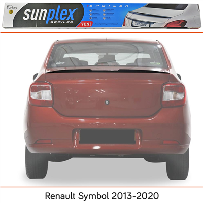 Sunplex Renault Symbol 2013+ /Logan 2013+/301/C-Elysee Spoiler Bagaj Çıtası Piano Black