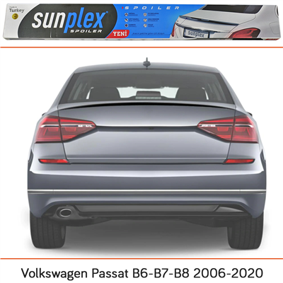 Sunplex Volkswagen Passat B8-B6-B7 2006-2020 Spoiler Bagaj Çıtası Piano Black