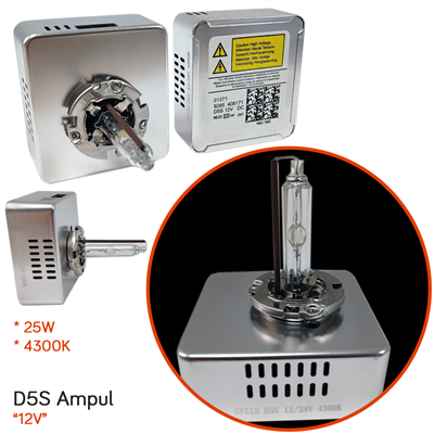 Süper Vision D5S HID Xenon Ampul Beyaz 25W 4300K 2 li SV512