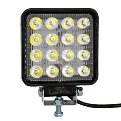 TAS 12-80V Çalışma Lambası Kare 16 Led 48W 106x106x35mm L1005