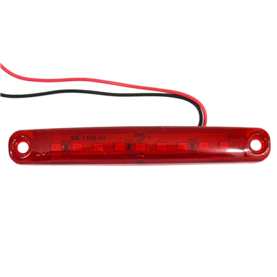TAS 24V Parmak Lamba 9 Ledli Kırmızı 10x1,5 cm TAS.005K-24 (10 lu)