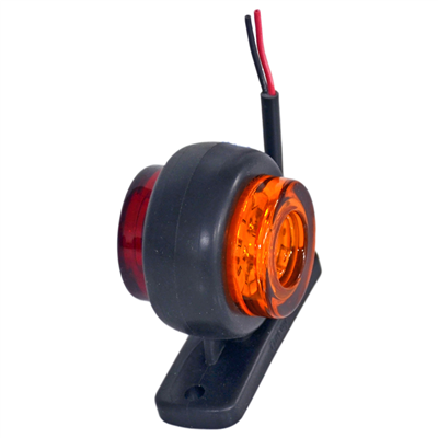TAS Mini Takoz Düz Lamba 12 Ledli Kırmızı-Sarı BL014KS (2 li)