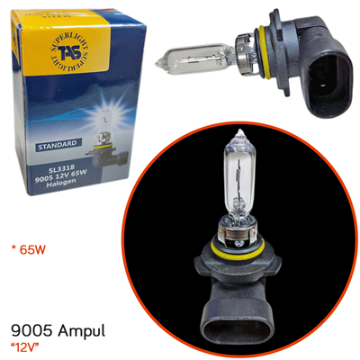TAS Süperlight 12V 9005 Ampul Halogen 65W SL3318 (10 lu)