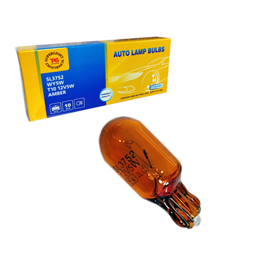 TAS Süperlight 12V T10 Ampul Dipsiz 5W WY5W Orijinal Amber SL3752 (10 lu)