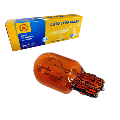 TAS Süperlight 12V T20 Ampul Dipsiz 21/5W (1016 Dipsiz) Orijinal Amber SL3751 (10 lu)