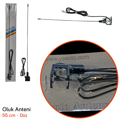 Zendar Y-100V Oluk Anteni Kısa Düz 55 cm BR0022001