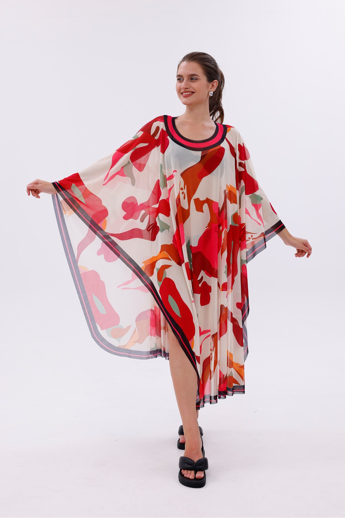 Kimono Pareo - Tesettür Pareo - Kemer Model 240x135 Cm
