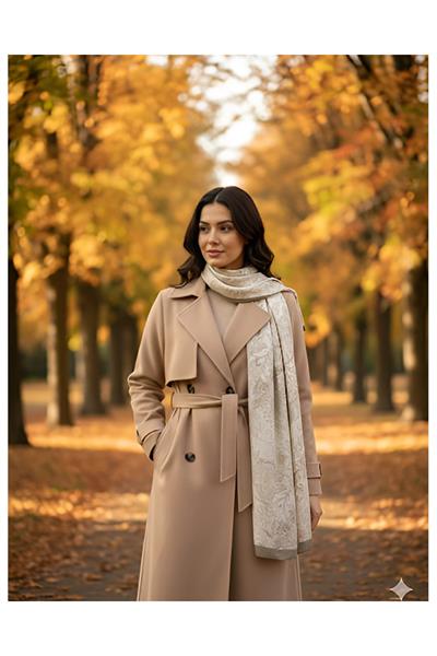 Vintage / Cupra Saten Aksesuar Şal Atkı Estascraf 180x70cm