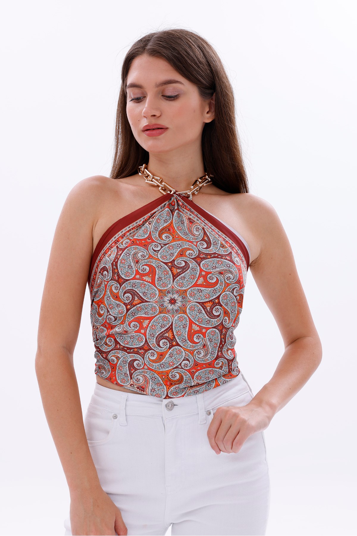 Doğu Esintisi Model Fular Bandana Şal Estascarf 70x70 Cm