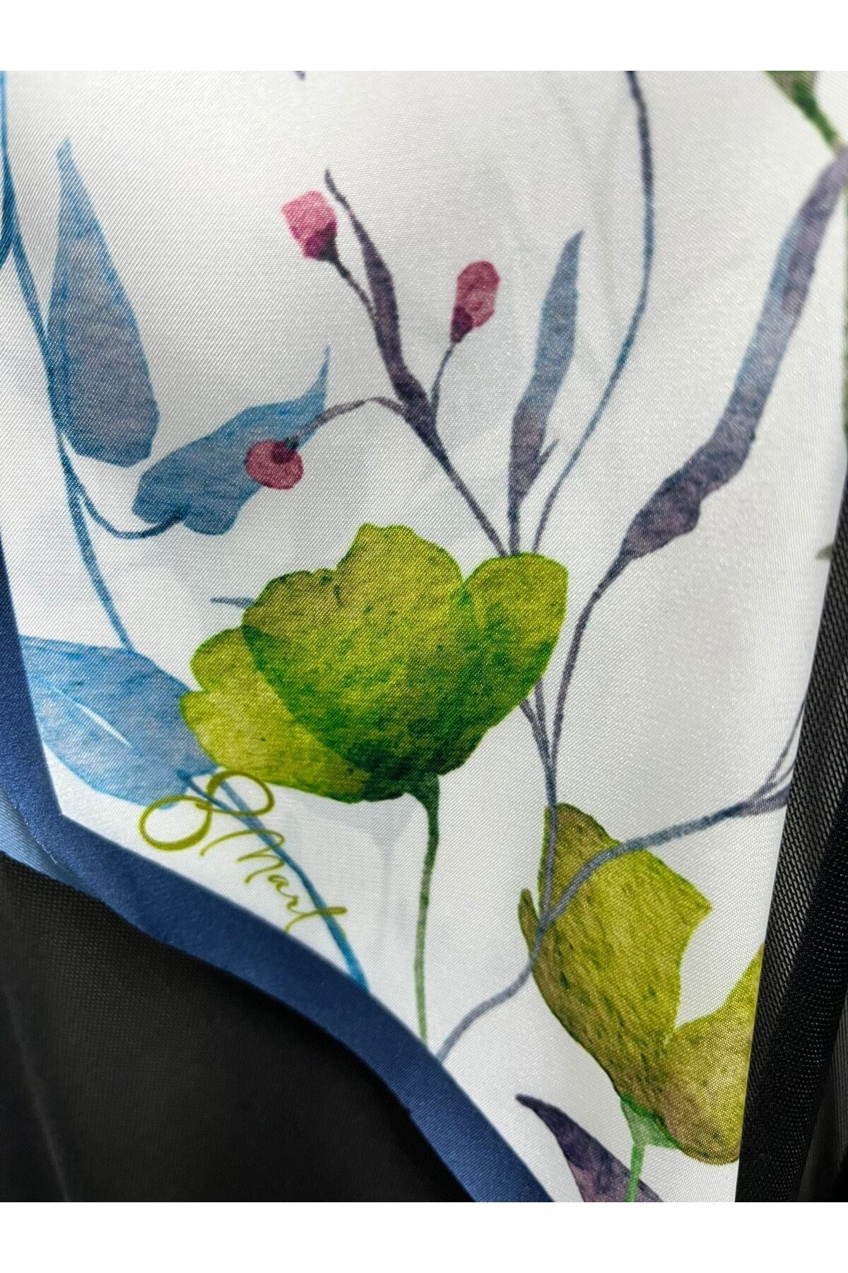 Gelincik Bahçesi Kadınlar Gününe Özel Kravat / Eşarp / Fular 84x23 cm