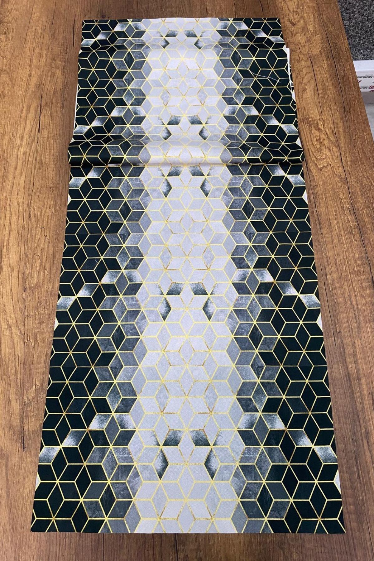 Geometrik Desenli Runner 40x140 Cm