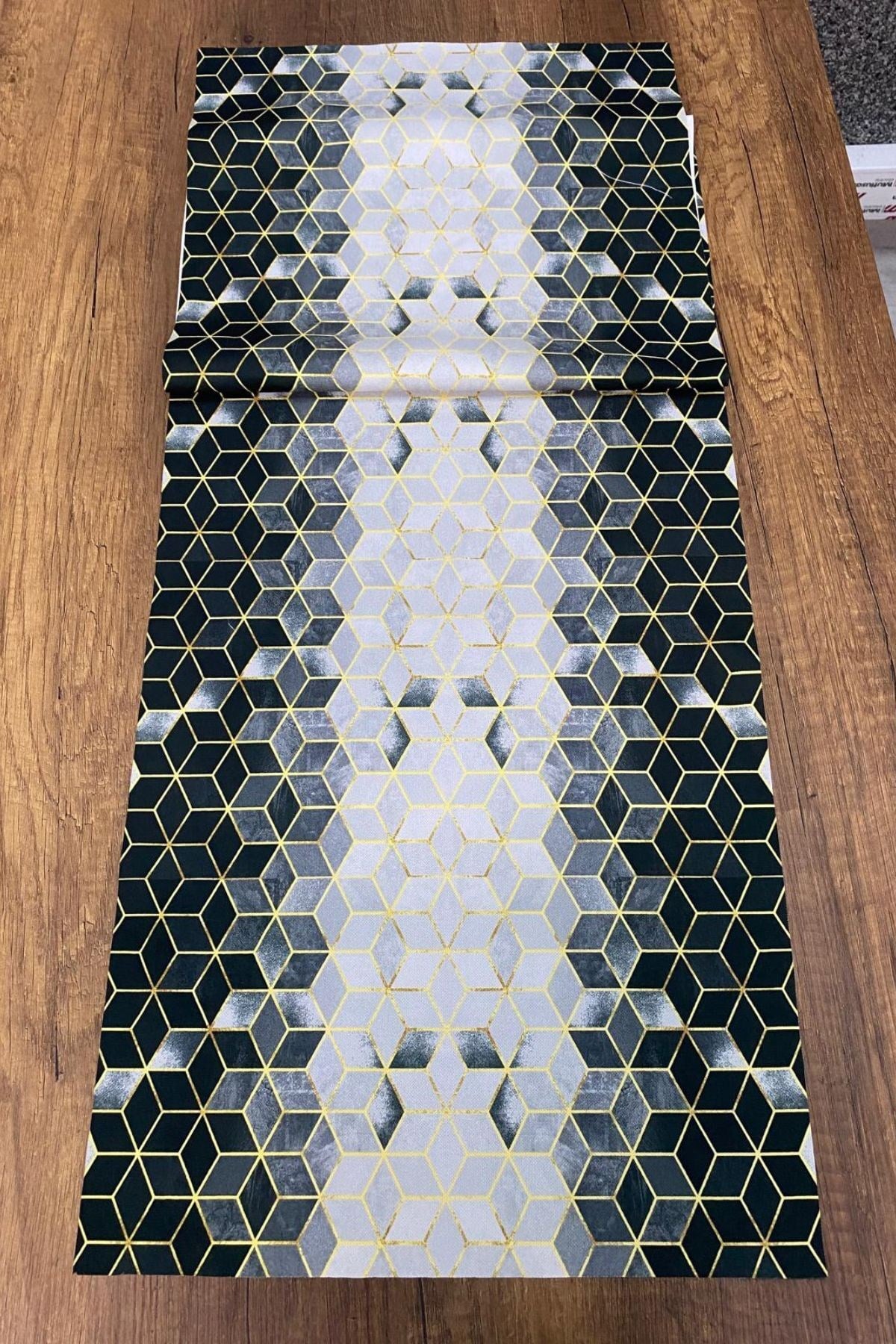Geometrik Desenli Runner 40x140 Cm