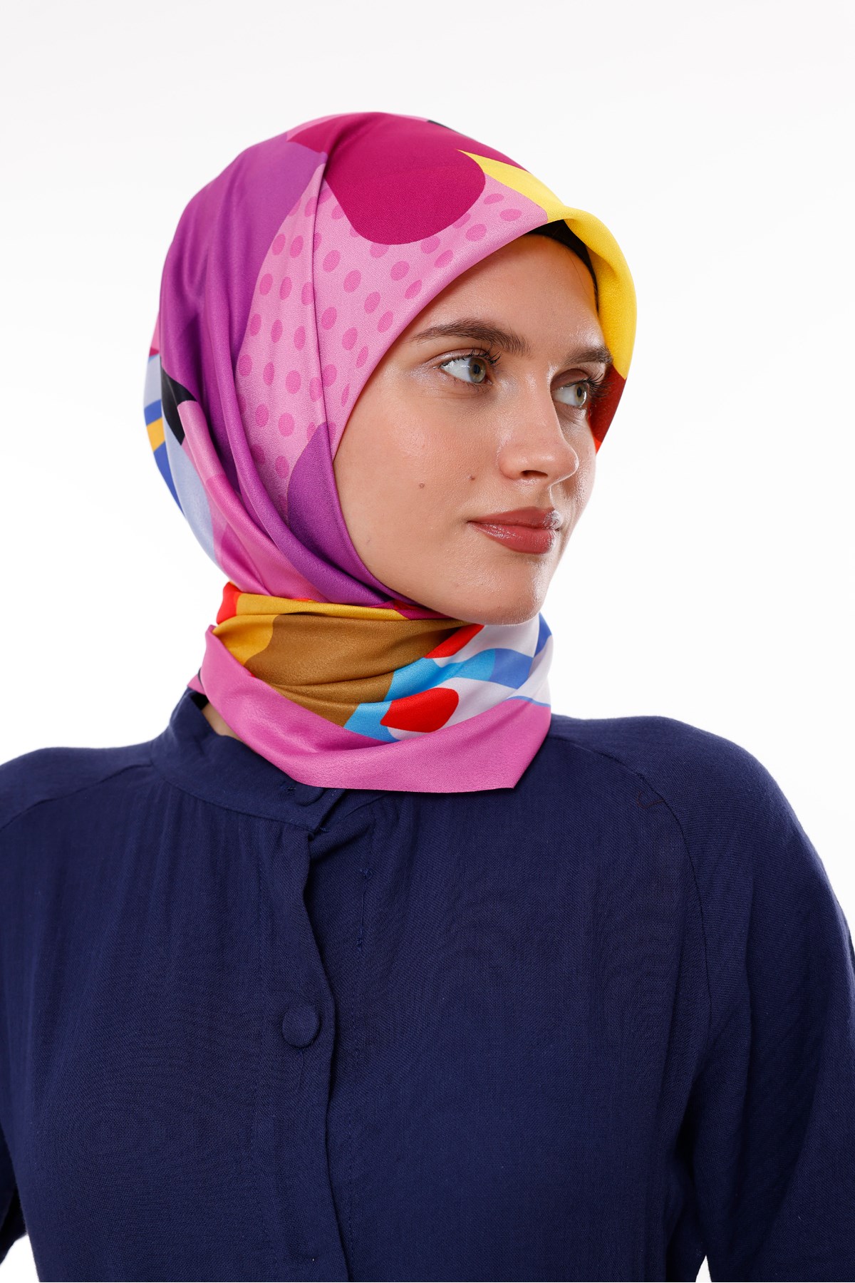 Grafik Rüzgarı Model Eşarp 100x100 Cm