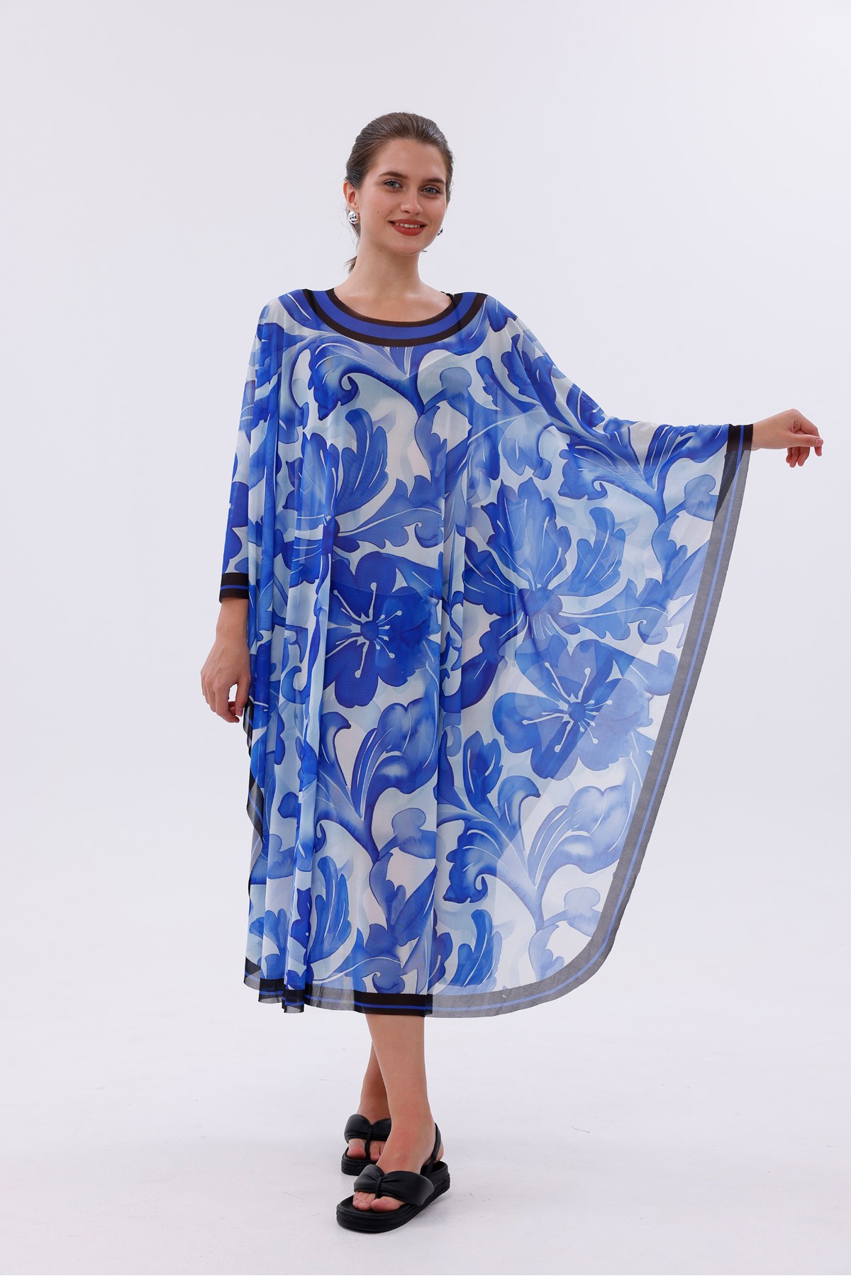 Kimono Pareo - Tesettür Pareo - Akdeniz Model 240x135 Cm