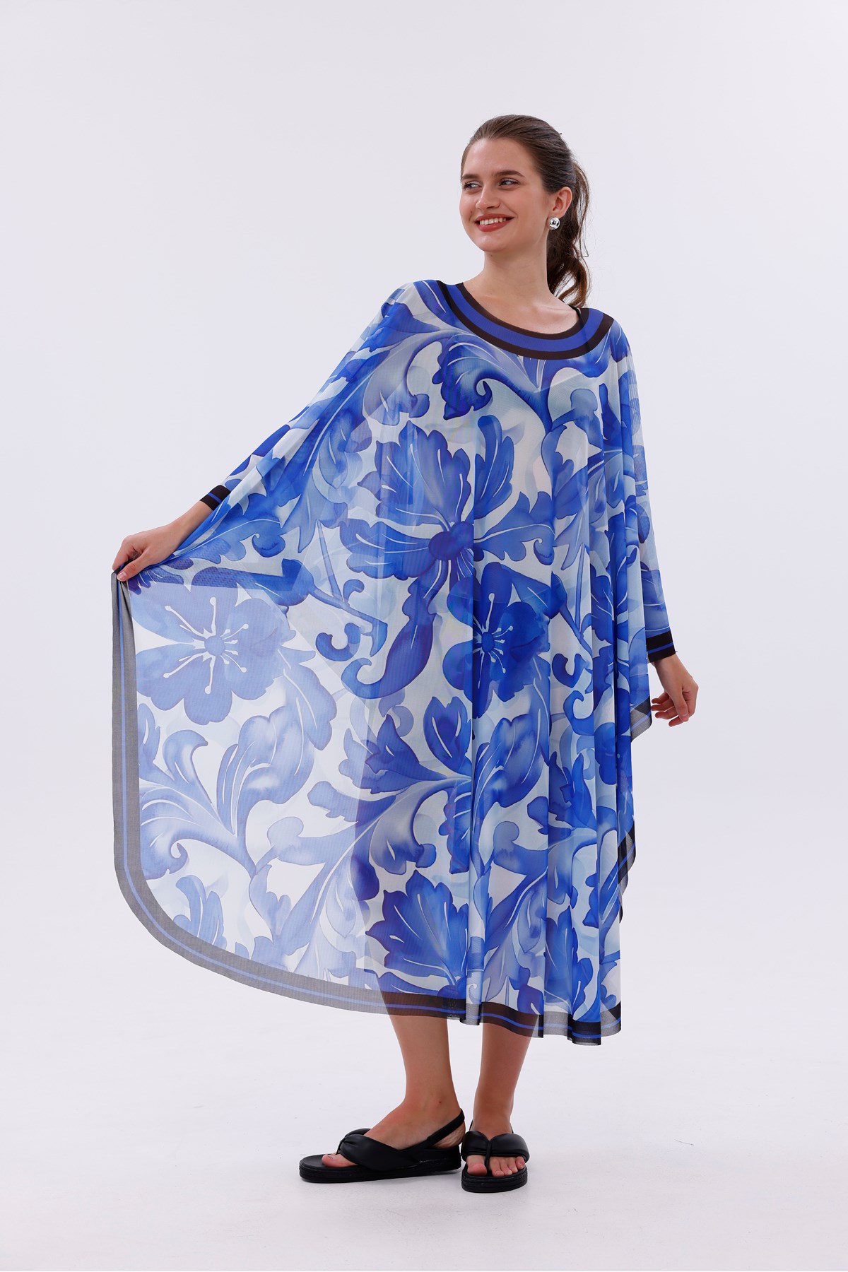 Kimono Pareo - Tesettür Pareo - Akdeniz Model 240x135 Cm
