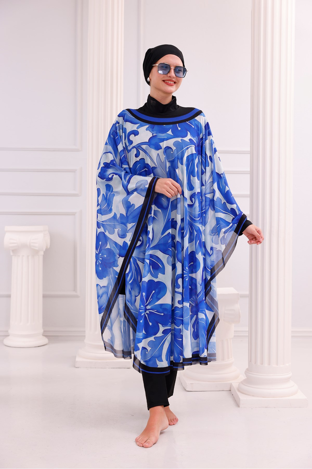 Kimono Pareo - Tesettür Pareo - Akdeniz Model 240x135 Cm