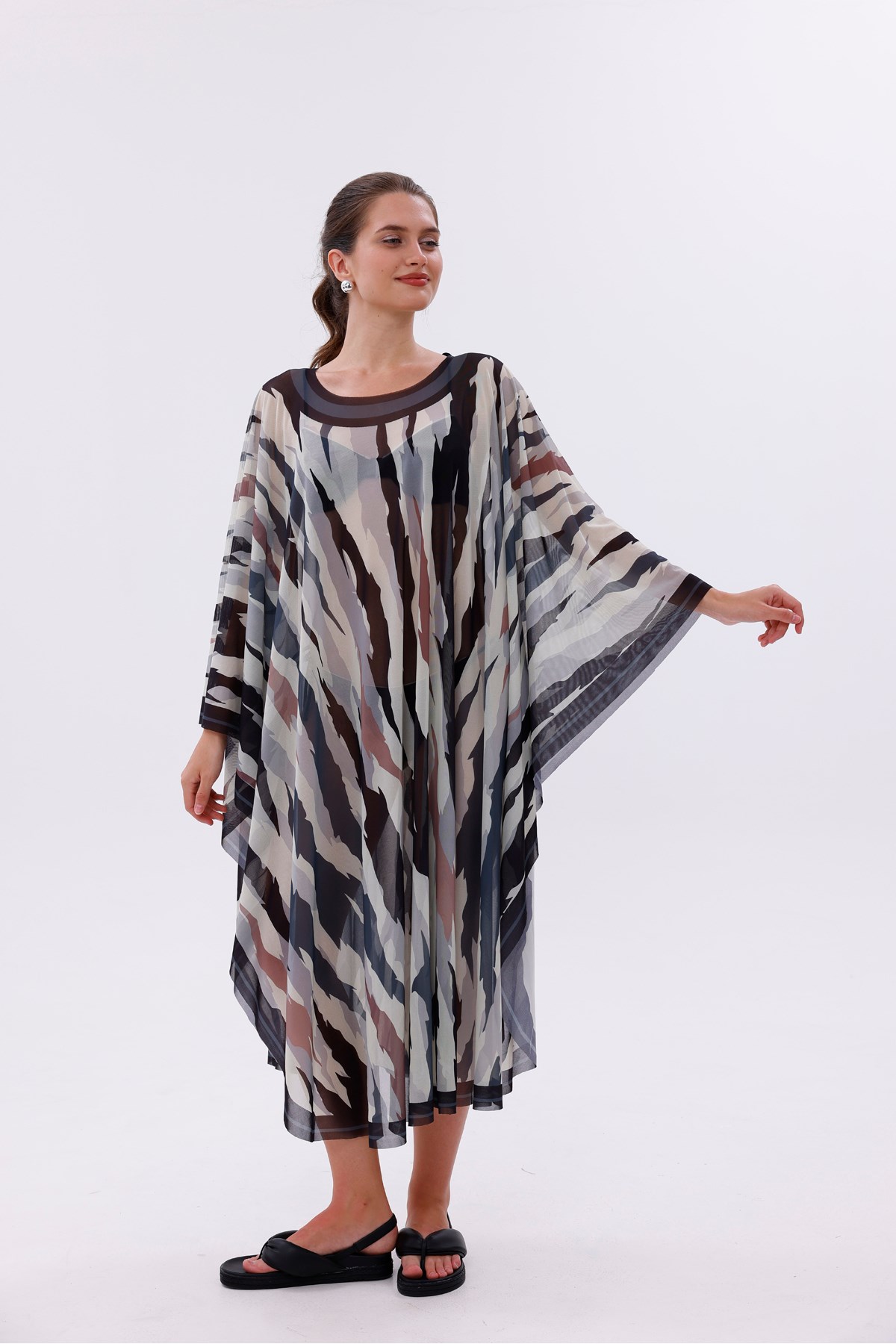 Kimono Pareo - Tesettür Pareo - Bodrum Model 240x135 Cm