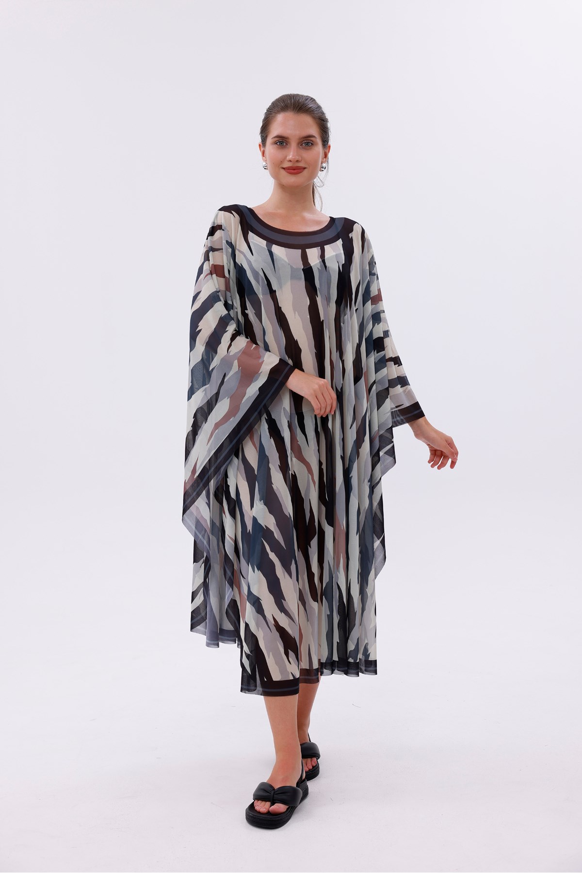 Kimono Pareo - Tesettür Pareo - Bodrum Model 240x135 Cm