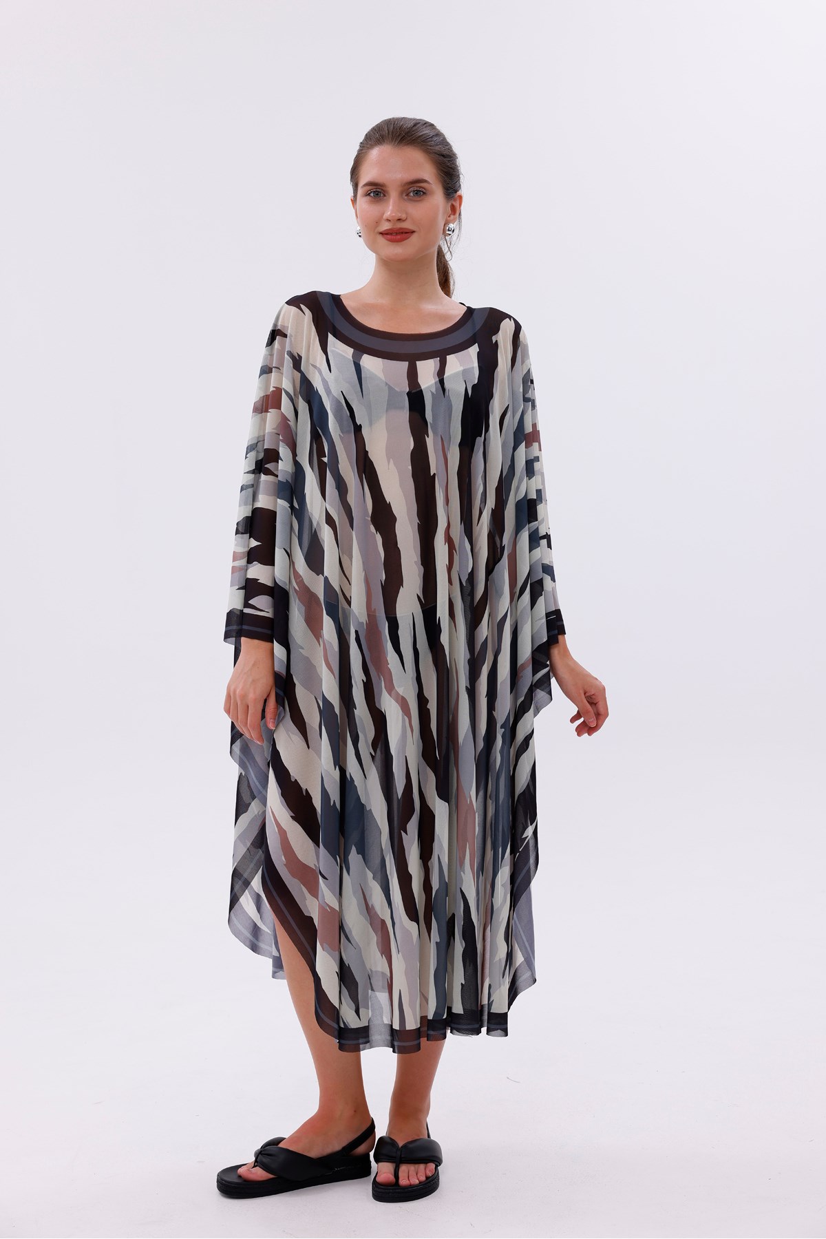 Kimono Pareo - Tesettür Pareo - Bodrum Model 240x135 Cm
