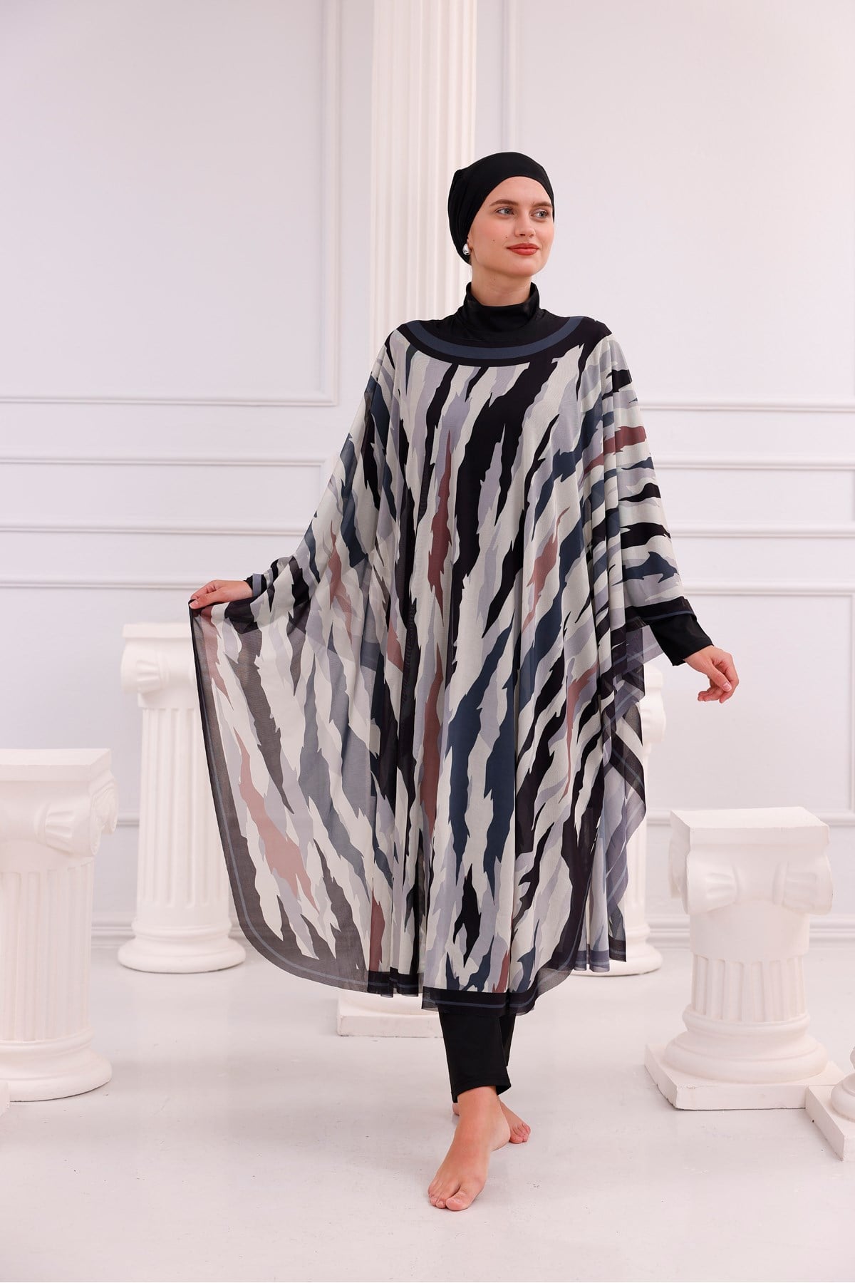Kimono Pareo - Tesettür Pareo - Bodrum Model 240x135 Cm