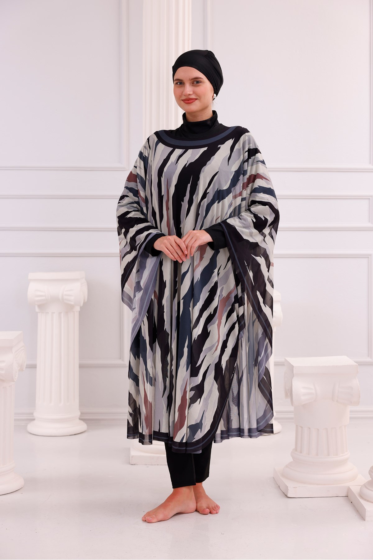 Kimono Pareo - Tesettür Pareo - Bodrum Model 240x135 Cm