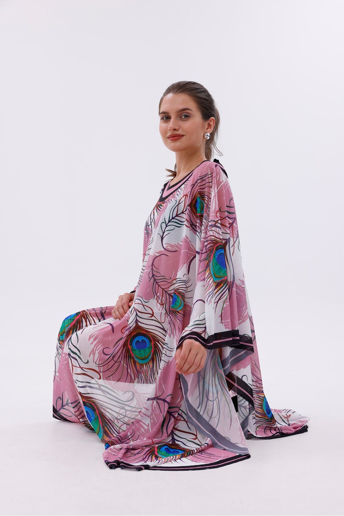 Kimono Pareo - Tesettür Pareo - Ege Model 240x135 Cm