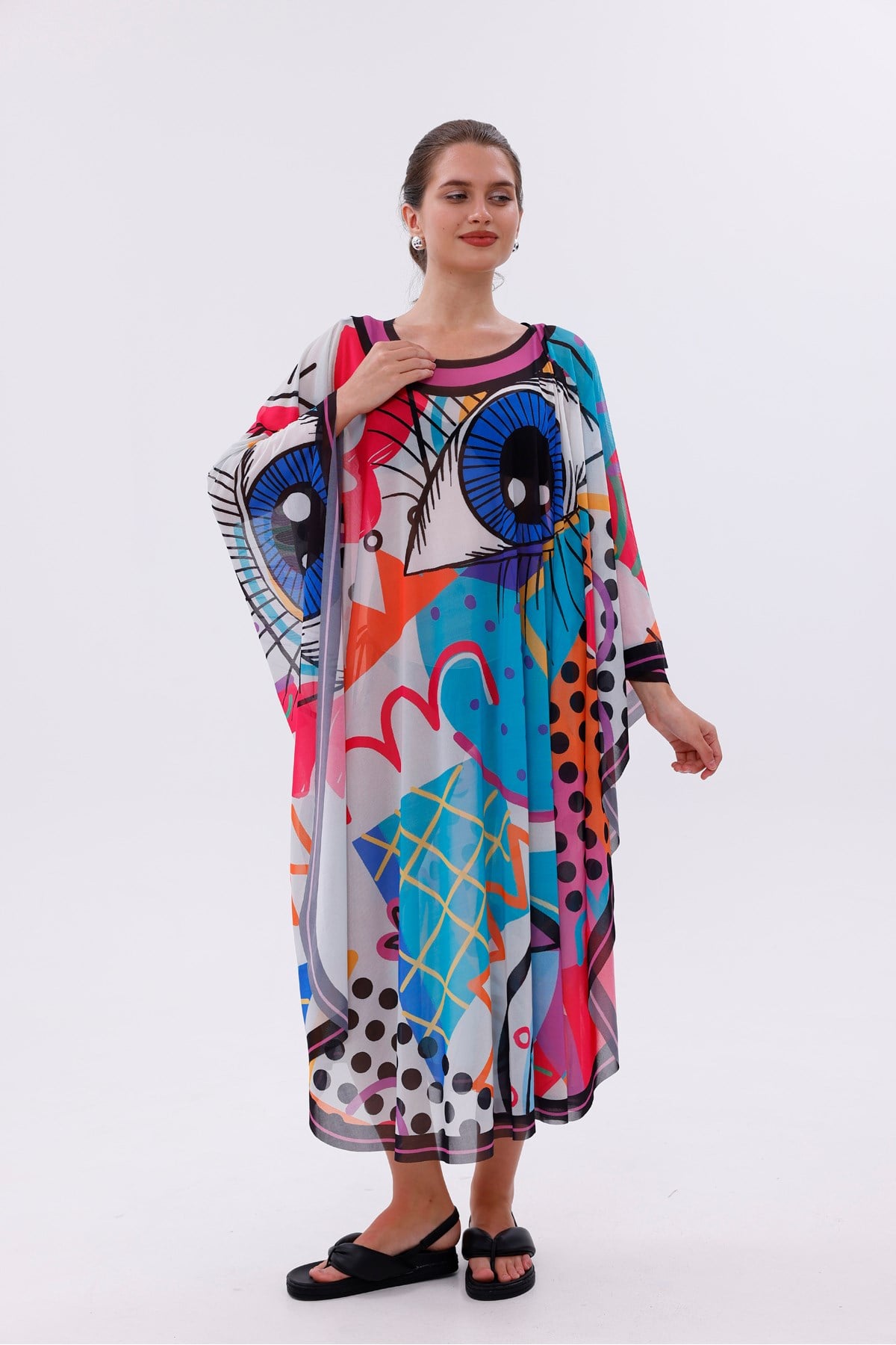Kimono Pareo - Tesettür Pareo - Fethiye Model 240x135 Cm