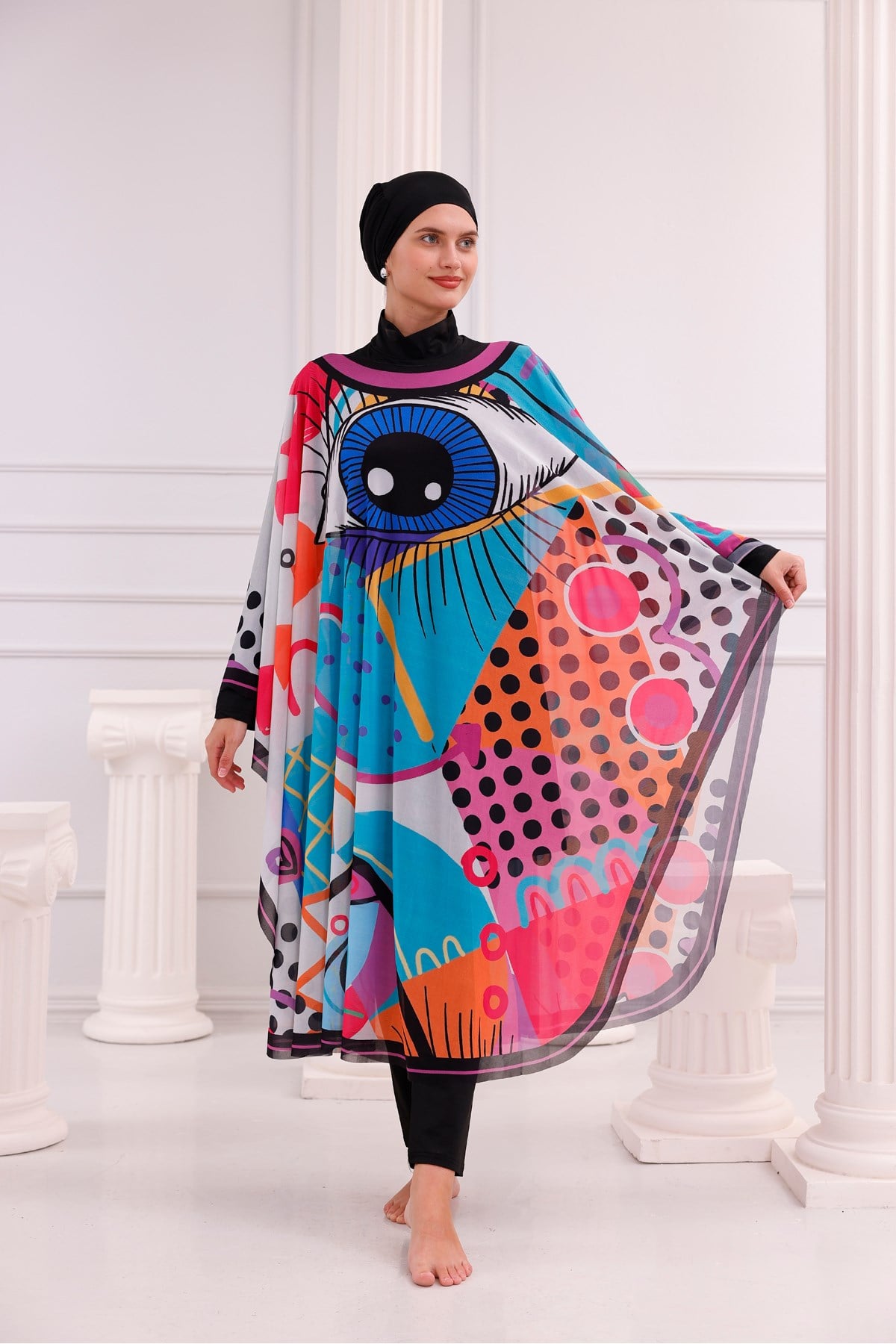 Kimono Pareo - Tesettür Pareo - Fethiye Model 240x135 Cm