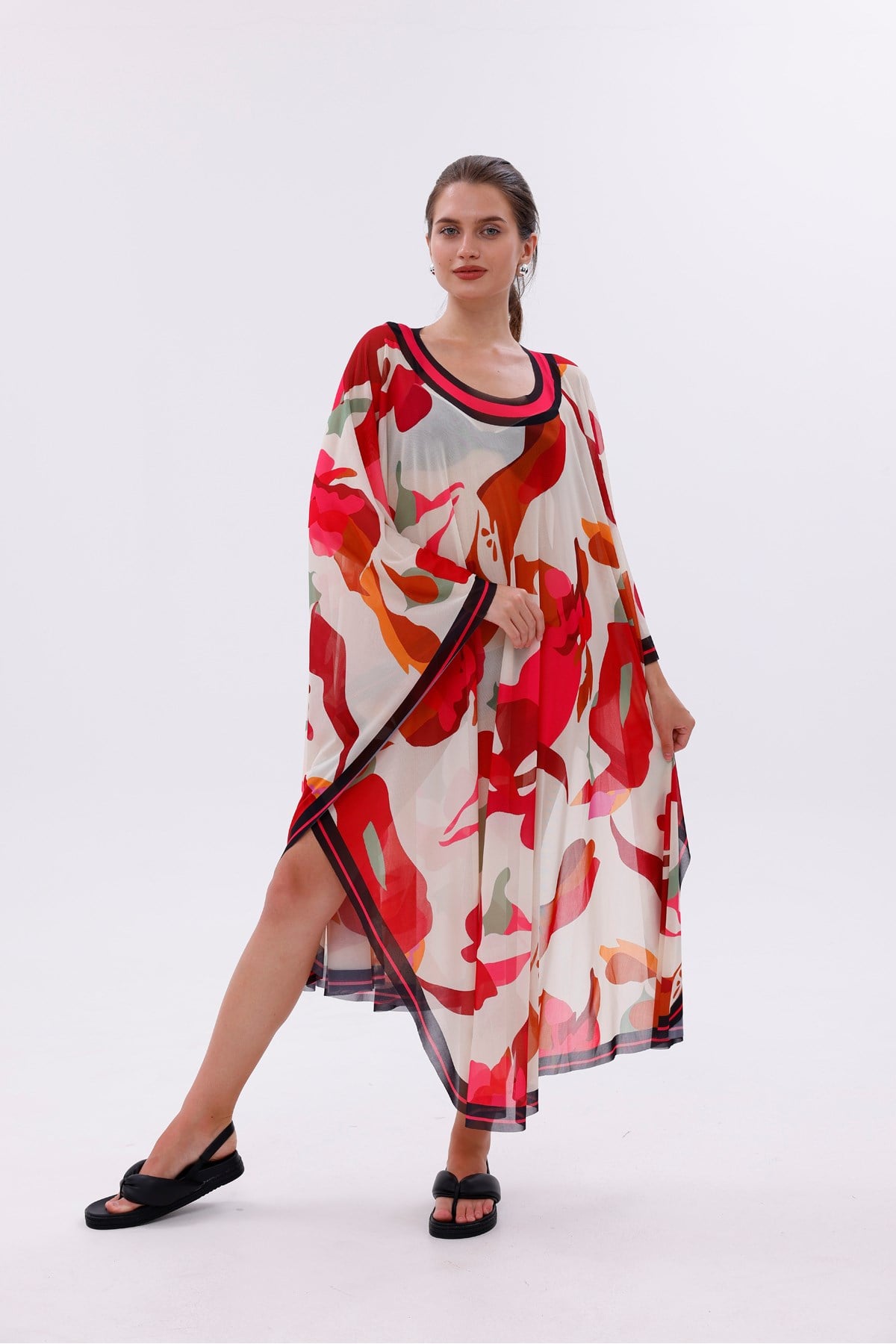 Kimono Pareo - Tesettür Pareo - Kemer Model 240x135 Cm