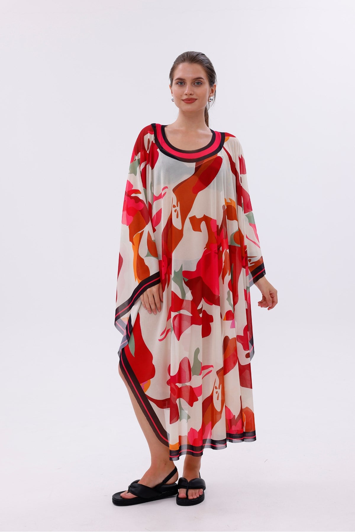 Kimono Pareo - Tesettür Pareo - Kemer Model 240x135 Cm