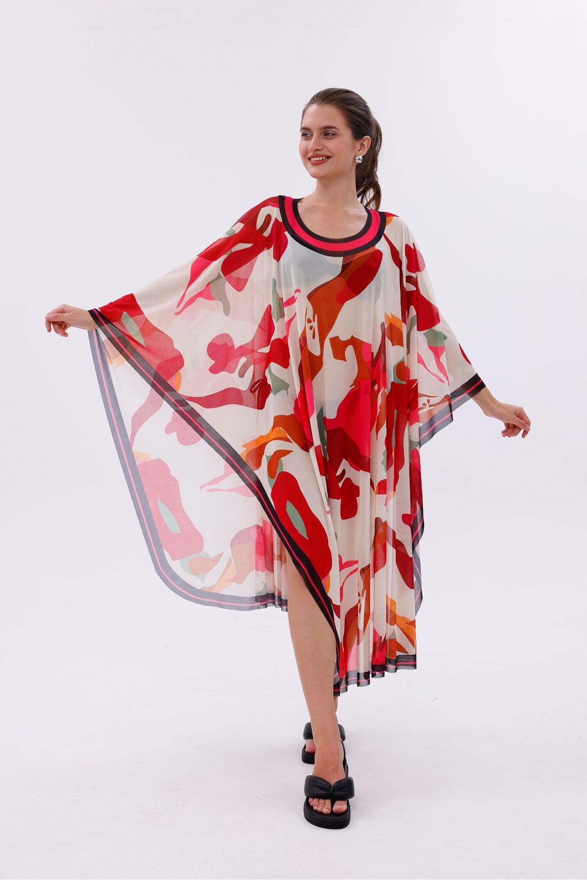 Kimono Pareo - Tesettür Pareo - Kemer Model 240x135 Cm