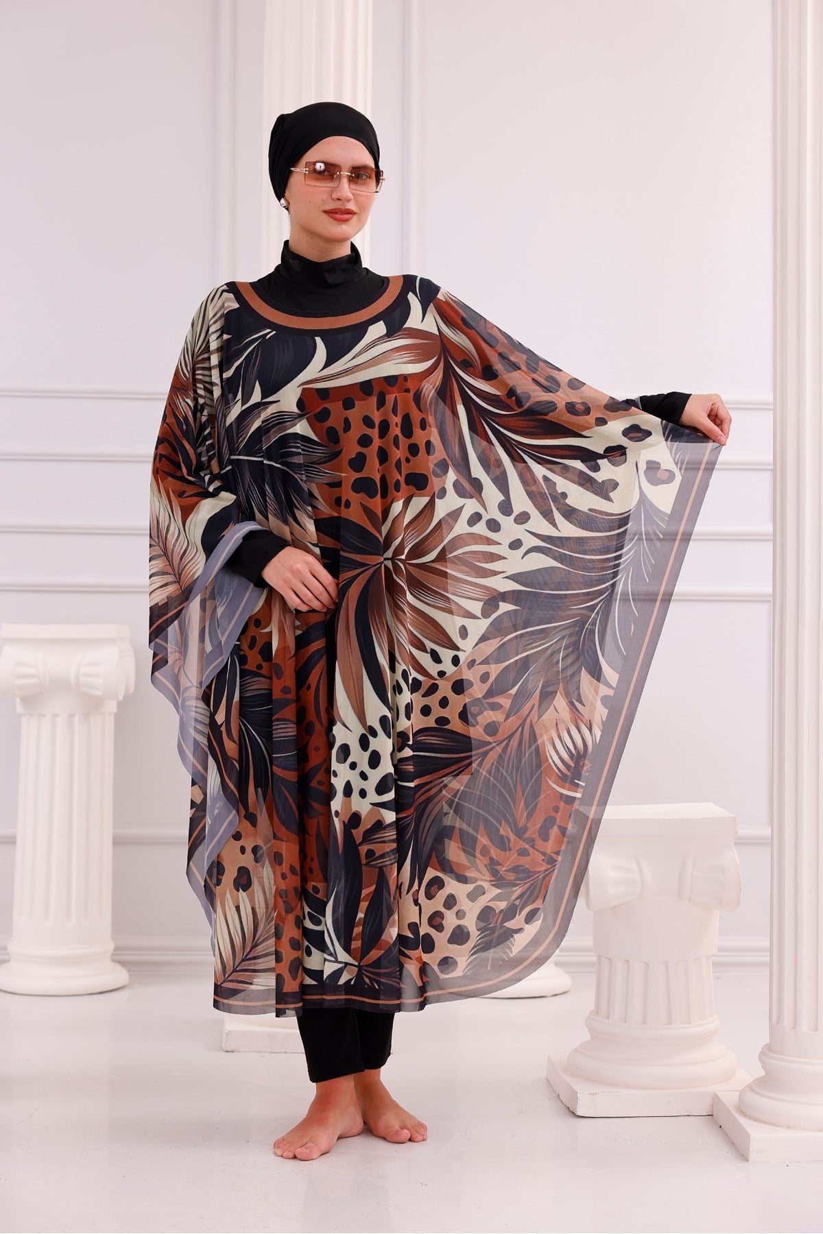 Kimono Pareo - Tesettür Pareo - Marmaris Model 240x135 Cm