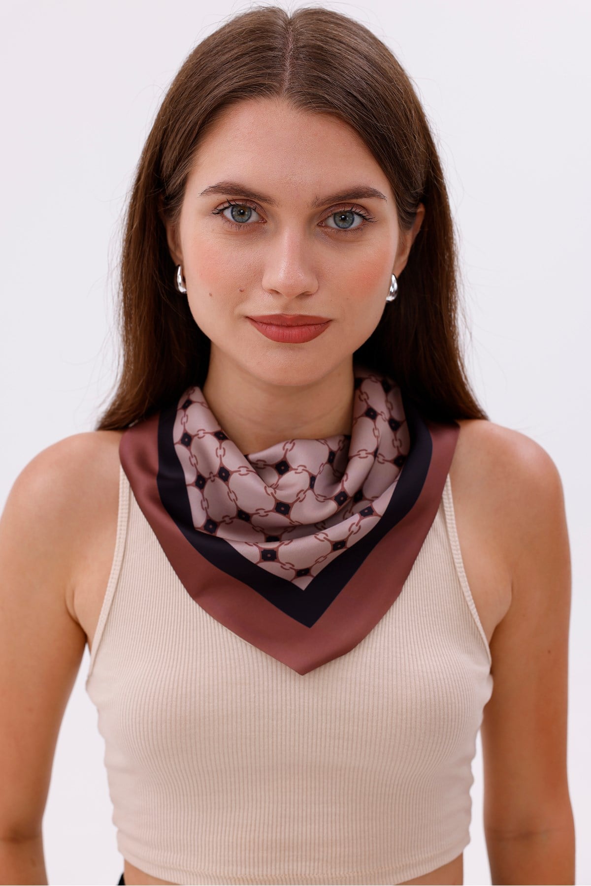 Krem Terrazzo - Amsterdam Model - Fular Estascarf